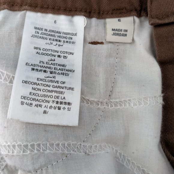 Style & Co Curvy Skinny Leg Pants Brown - Picture 5 of 7